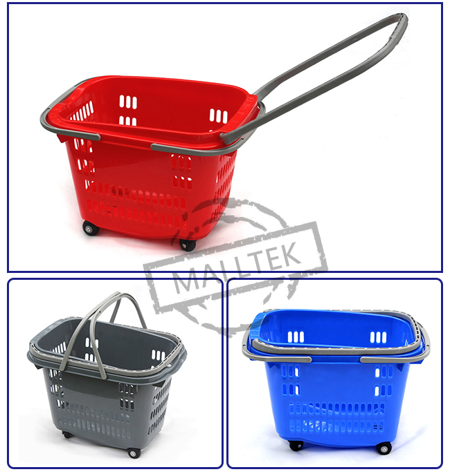 Outdoor Indoor Mini Shopping Baskets With Handles High Volume 70 Liters