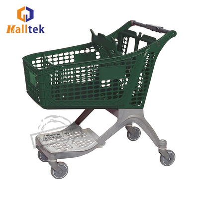175L Pure Plastic Supermarket Shopping Trolley For Customised Colours