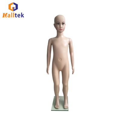 White Full Body Child Mannequin Plastic For Clothing Display Show Window