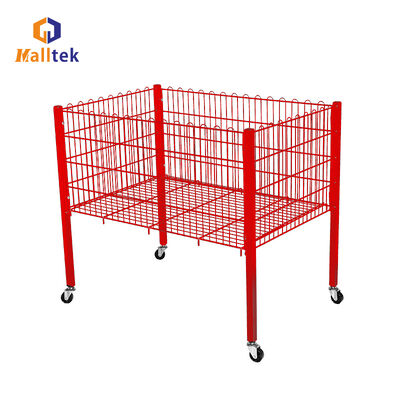 Popular Promotion cage Capacity Stackable Wire Baskets Customizable colors