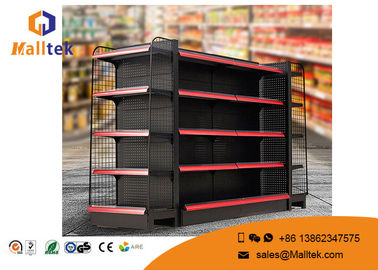 Easy Dismantle Supermarket Gondola Shelving Double Sided Gondola Shelving