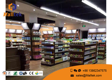 Eco - Friendly Supermarket Gondola Shelving Double Sided Gondola Shelving