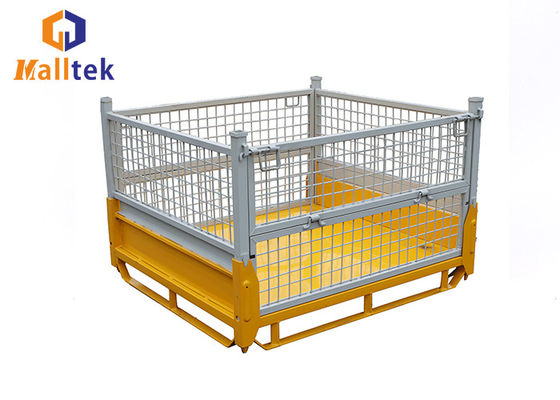 Industrial Metal Wire Mesh Warehouse Stackable Steel Pallets