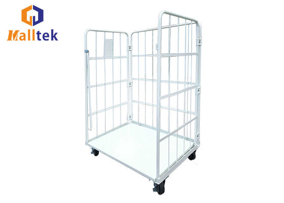 500kgs Supermarket Collapsible Roll Cage With Shelves
