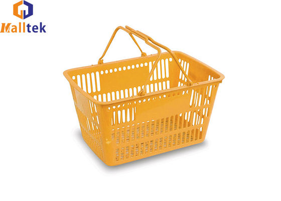 OEM HDPP Plastic Grocery Hand Basket With Two Handles