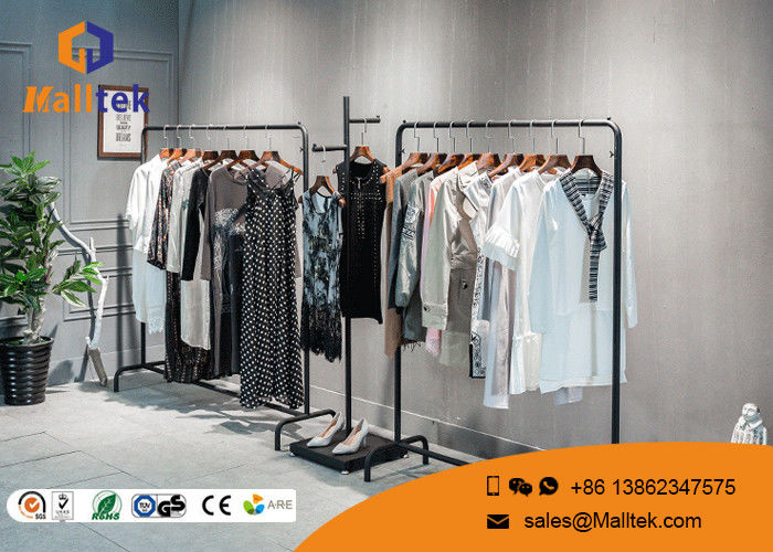 Boutique Store Garment Showroom Display Hanging Garment Racks For Shops