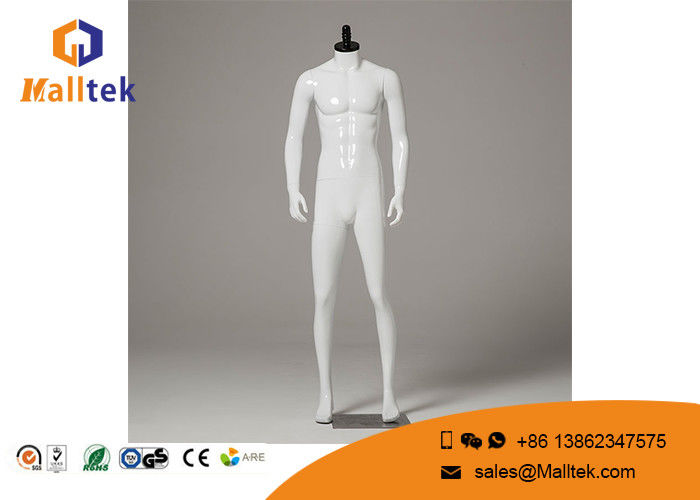 FRP Clothing Showing Male Model Props Retail Shop Fittings With Wooden