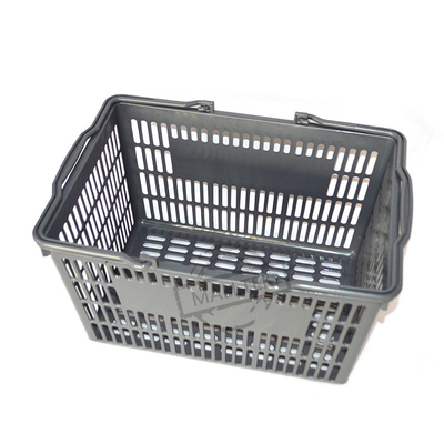 Colourful Plastic Supermarket Shopping Basket Double Handles