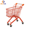 Metal Powder Coating Supermarket Shopping Trolley Colourful Kids Ride With Toy