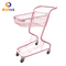 2 Baskets Metal Supermarket Shopping Trolley For Retail Grocery Store