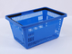 Stackable Grocery Hand Baskets 21L Plastic Carry Basket With Handle