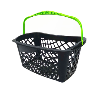 Single Handle Cosmetic Retail Shopping Plastic Basket For Supermarket