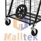 EVA Wheel Steel Folding Supermarket Trolley Cart Q235 Steel For Shopping