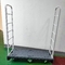 500kg Loading U Boat Platform Cart With Diamond Tread Deck, 6 Wheels Detachable Container