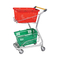 Double Layers Supermarket Shopping Trolley For Grocery 100KG Loading