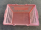 Pink Lightweight HDPP Double Handle Retail Shopping Baskets Easy To Carry
