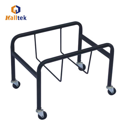 Black Or Silver Shopping Basket Holder With Four-wheel 2" Caster