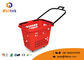 New PP Collapsible Plastic Shopping Trolley Baskets Durable Easy Carrying