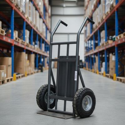 9105801000mm Hand Truck Trolley 275L Capacity Robust Steel Frame Cart Ideal for Moving Heavy Loads in Industrial Settings