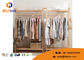 Wooden Hanging Garment Floor Rack Stable With Strong Bearing Strength