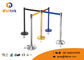 Stainless Steel Retail Shop Fittings Retractable Belt Crowd Control Queue Stand Barrier