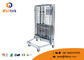 Collapsible Storage Roll Container Trolley Save Space Open Wire Mesh Design