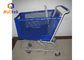 TPR Wheels Unfolding Shopping Trolley Cart 125L For Supermarket
