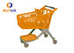 100L TPR Wheels Retail Shopping Trolleys With Seat
