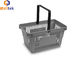 Lightweight HDPP Single Handle Retail Shopping Baskets For Duty Free Store