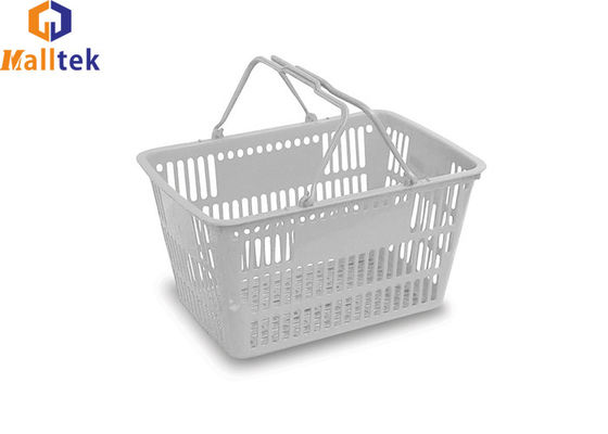 HDPP Plastic Supermarket Hand Shopping Baskets With Two Handle