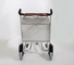 3 Wheels Airport Luggage Trolley PVC Handle Aluminum Alloy