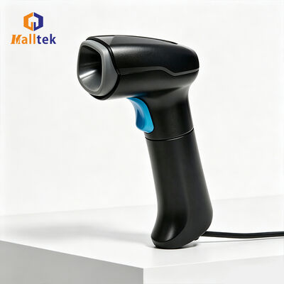 Handheld USB 2D Supermarket Barcode Scanner With Long USB Cable For Convenience Store Warehouse