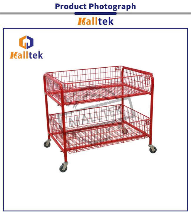 Logistics Storage Wire Mesh Storage Bins Easy To Clean Powder Coating