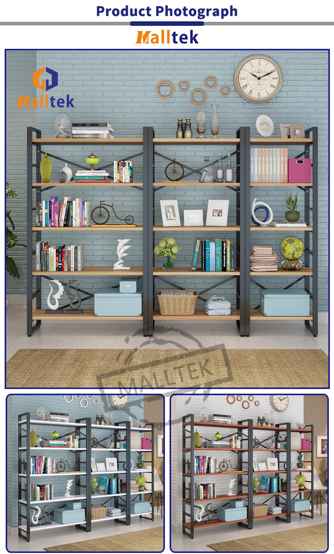 Metal And Wood Display Rack Custom Combination For Showing Commodity
