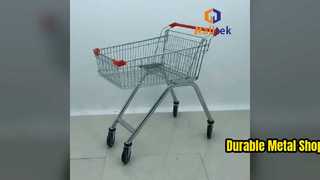 New Design Metal Shopping Trolley Cart For Supermarket For You