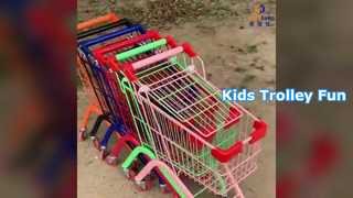 Metal Kids Supermarket Shopping Trolley